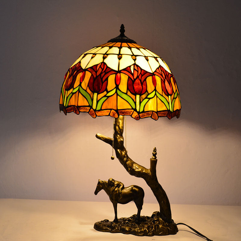 Lampe de table Tiffany vintage européenne