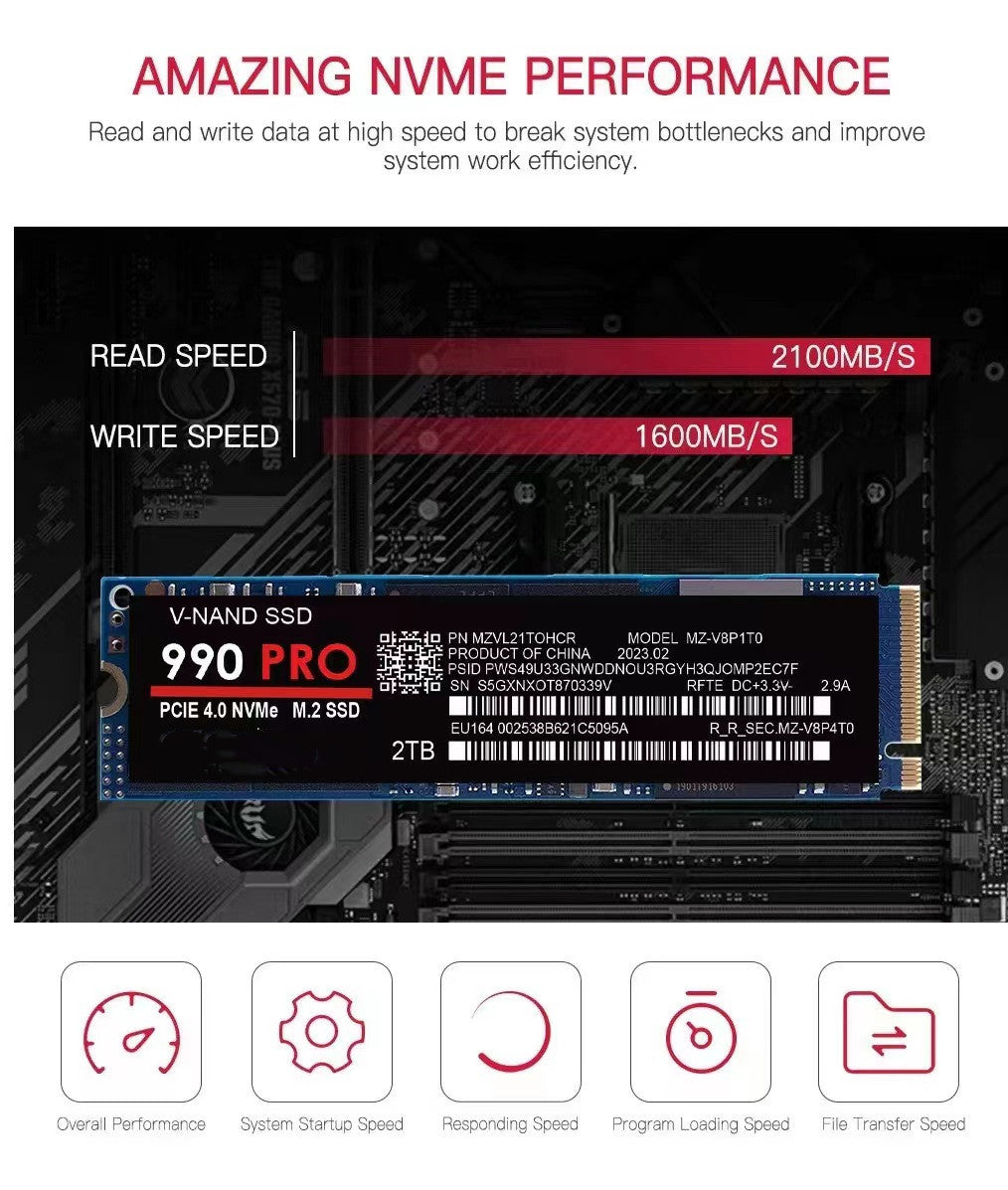 Unidad de estado sólido SSD NvMe990pro 980pro de alta velocidad