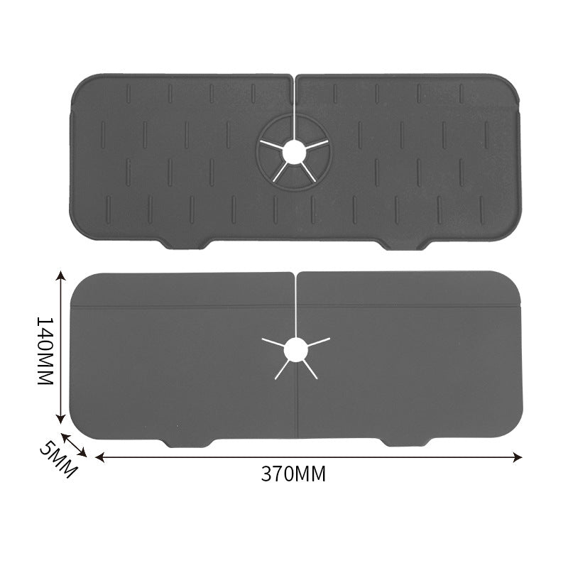 Alfombrilla absorbente para grifo de silicona para cocina, protector contra salpicaduras para fregadero, protector de encimera para baño y cocina