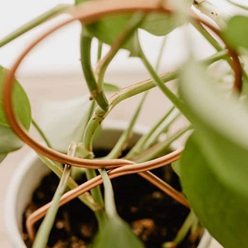 Soporte para plantas de jardín, soporte para macetas, poste fijo de hierro y Metal