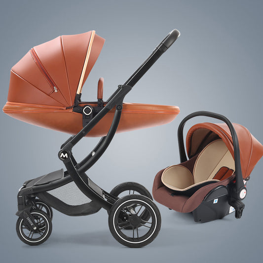 Nouveau Poussette de luxe pour bébé avec siège auto