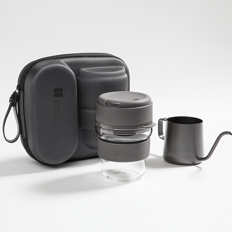 Ensemble de tasses à café infusées à la main pour voyage de bureau portable