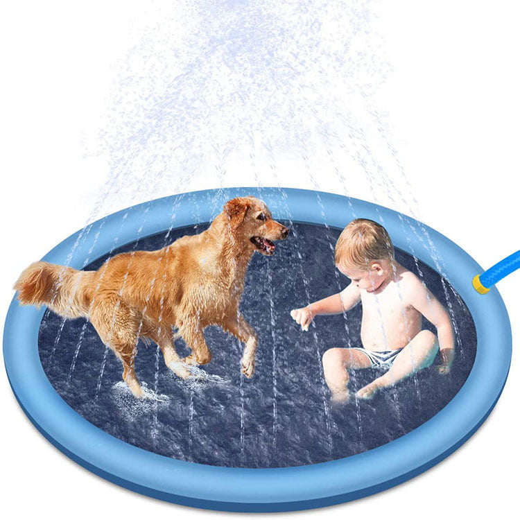 Tapis anti-éclaboussures antidérapant pour enfants et animaux de compagnie, jouets aquatiques d'extérieur pour piscine, tapis de jeu amusant pour fontaine d'arrière-cour