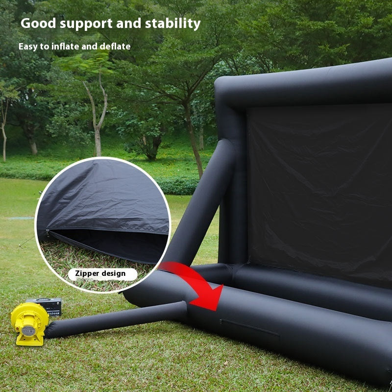 Easy to store outdoor portable projection screen