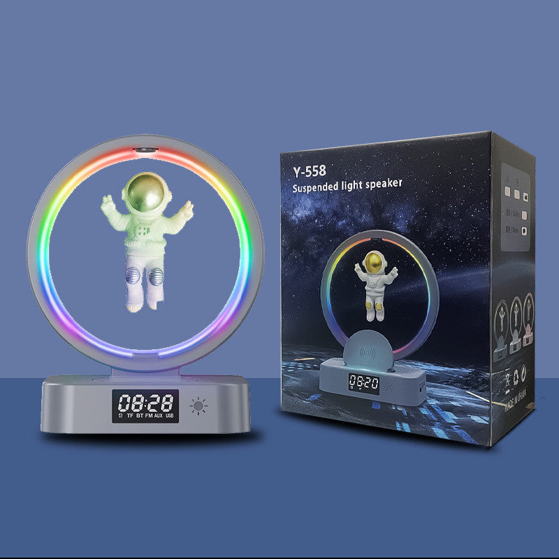 Altavoz Bluetooth de levitación magnética astronauta hogar RGB Mini Radio TWS caja de sonido al aire libre Subwoofer Inalámbrico TF AUX USB