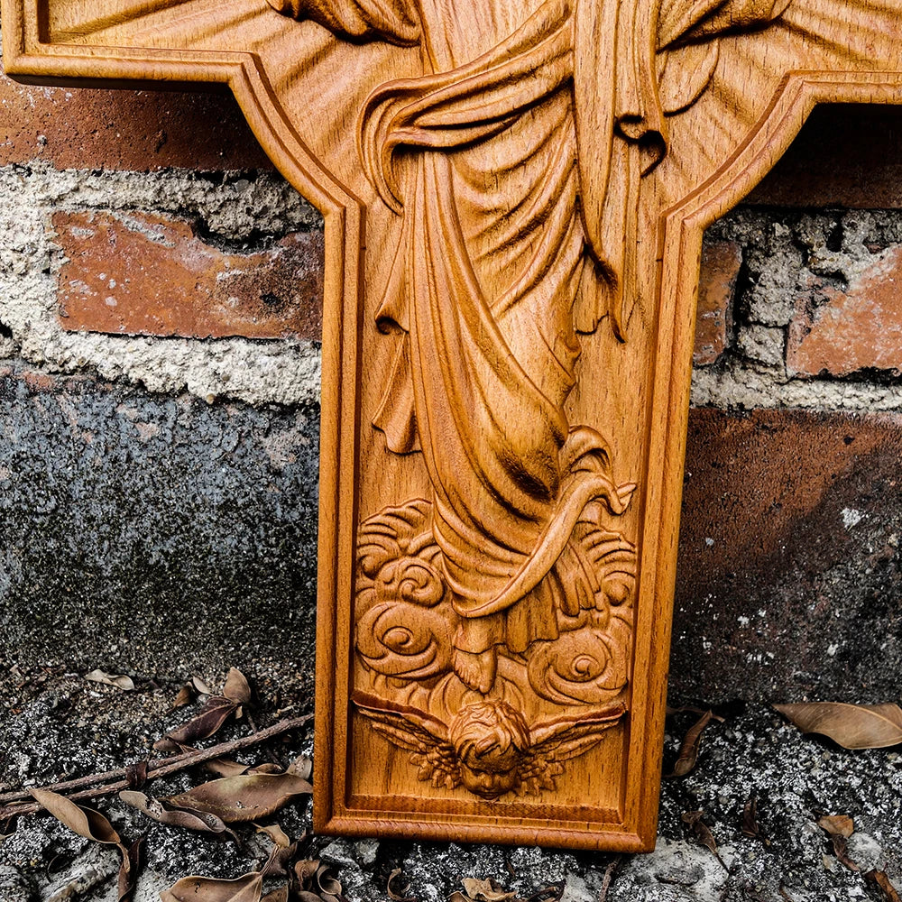 Crucifix pour mur, décoration murale de jésus, peinture murale religieuse suspendue, église chrétienne, ascension de jésus, catholique, pâques