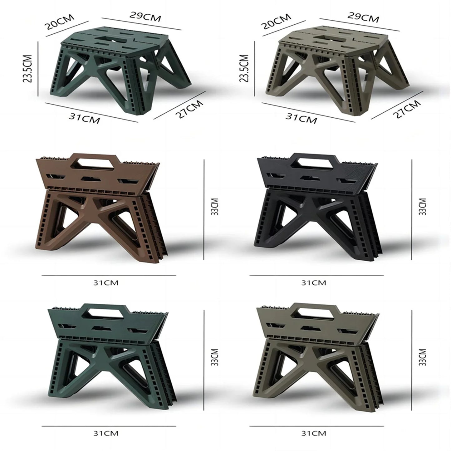 Outdoor Portable Folding Stool High Load-bearing Handle Design Durable Mini Chair Fishing Stool Square Stool Maza Camping Stool