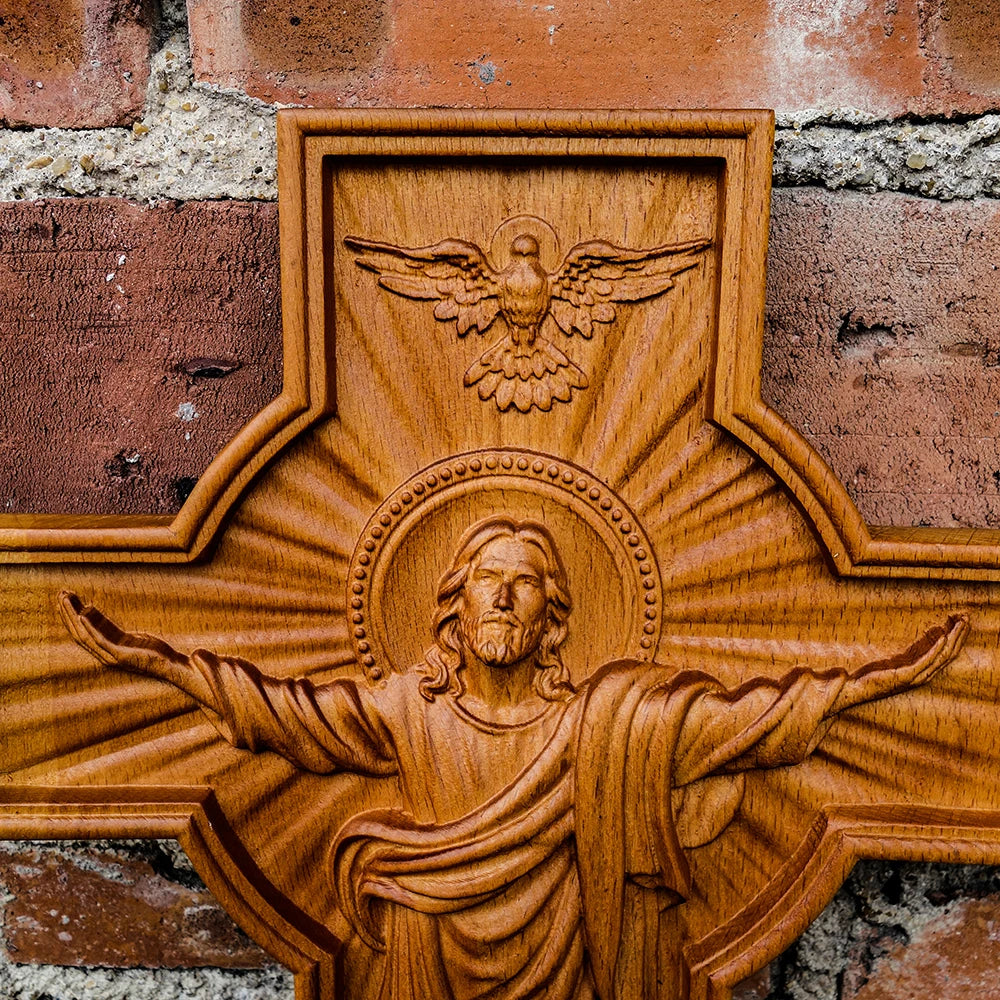 Crucifix pour mur, décoration murale de jésus, peinture murale religieuse suspendue, église chrétienne, ascension de jésus, catholique, pâques