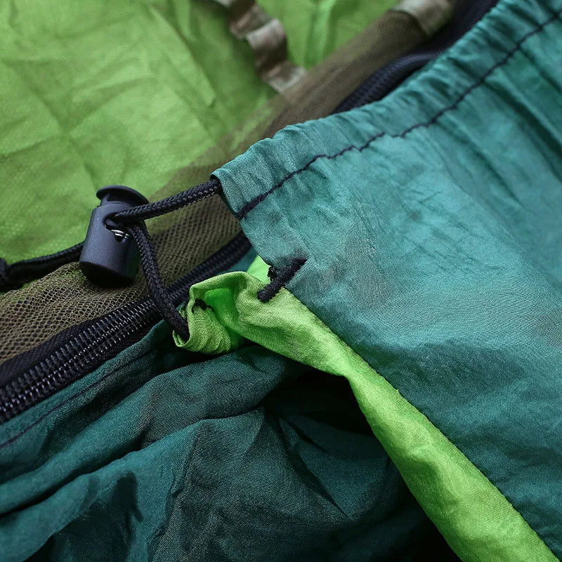 Hamaca portátil para acampar al aire libre, columpio para 1-2 personas con mosquitera, cama colgante, hamaca para dormir turística ultraligera