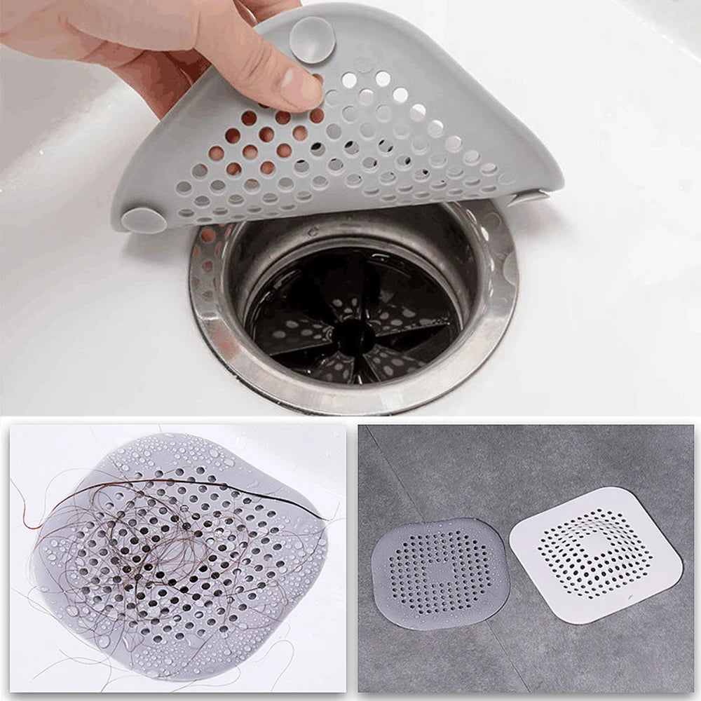 Shower Drain Plug Hair Catcher Stopper Kitchen Sink Strainer Sewer Silicone Bathroom Floor Bathtub Water Filter Home Accessories