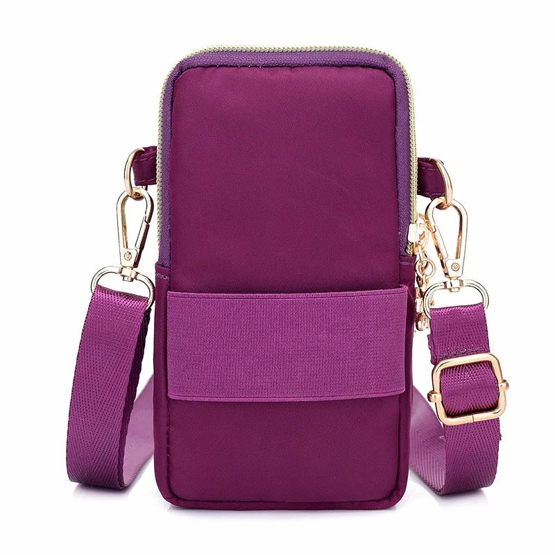 Sacs à bandoulière en Nylon imperméables décontractés pour femmes, sacoche à bandoulière, petits sacs à main pour téléphone portable, pochette de sport