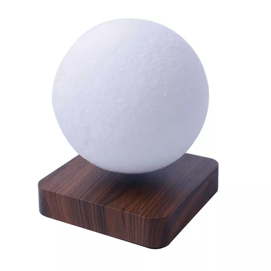 Nouvelle impression 3D LED veilleuse créative tactile lévitation magnétique lune lampes 3 couleurs rotatif flottant atmosphère lampe cadeau