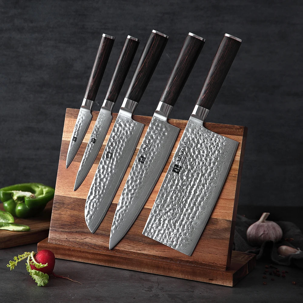 XINZUO High Quality Magnetic Knife Holder For Multi Kitchen Knife Set Cooking Organizer Knives Stand Block Tool