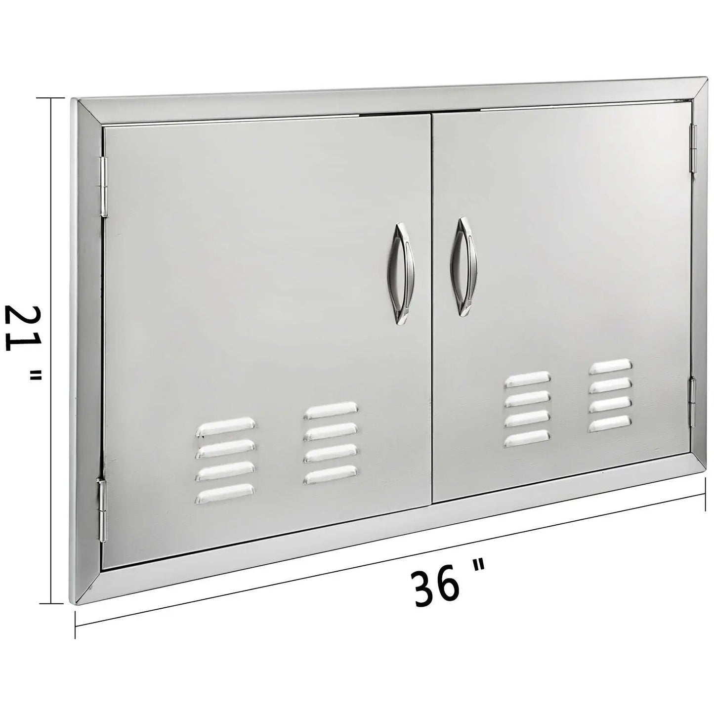 VEVOR – porte de cuisine extérieure multi-tailles, en acier inoxydable, avec Ventilation, armoire de rangement étanche, Durable, sûre pour îlot de barbecue