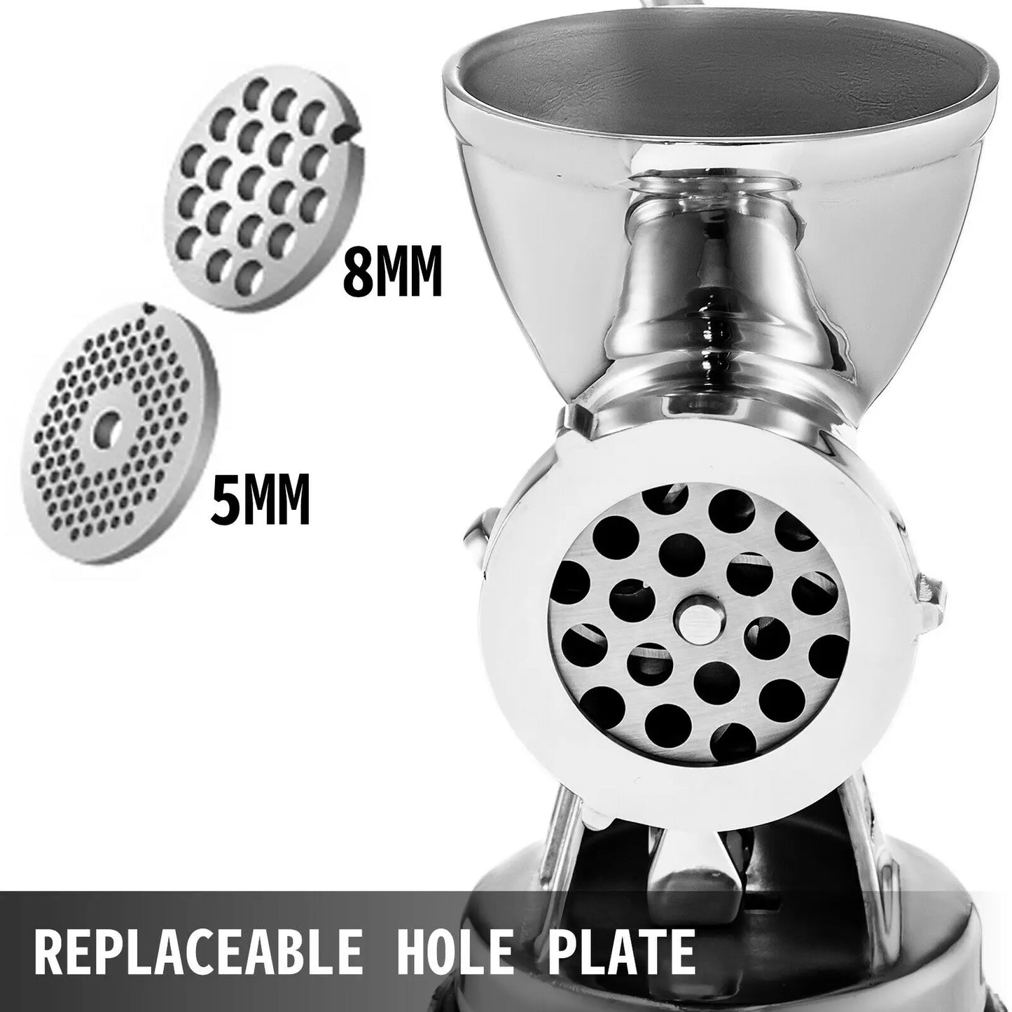 VEVOR Manual Mini Meat Mincer Food Processor Grinder Portable Chopper Blender Sausage Stuffer Stainless Steel for Beef Fish Home