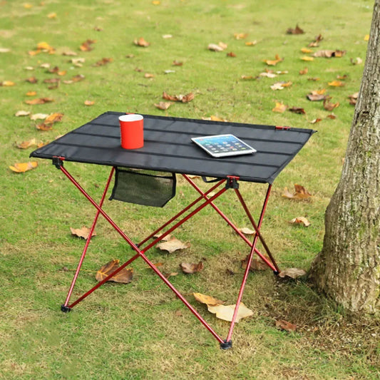 Mesa plegable para exteriores, escritorio portátil para acampar, ultraligero, de aluminio, para playa, senderismo, escalada, pesca, Picnic, mesas plegables