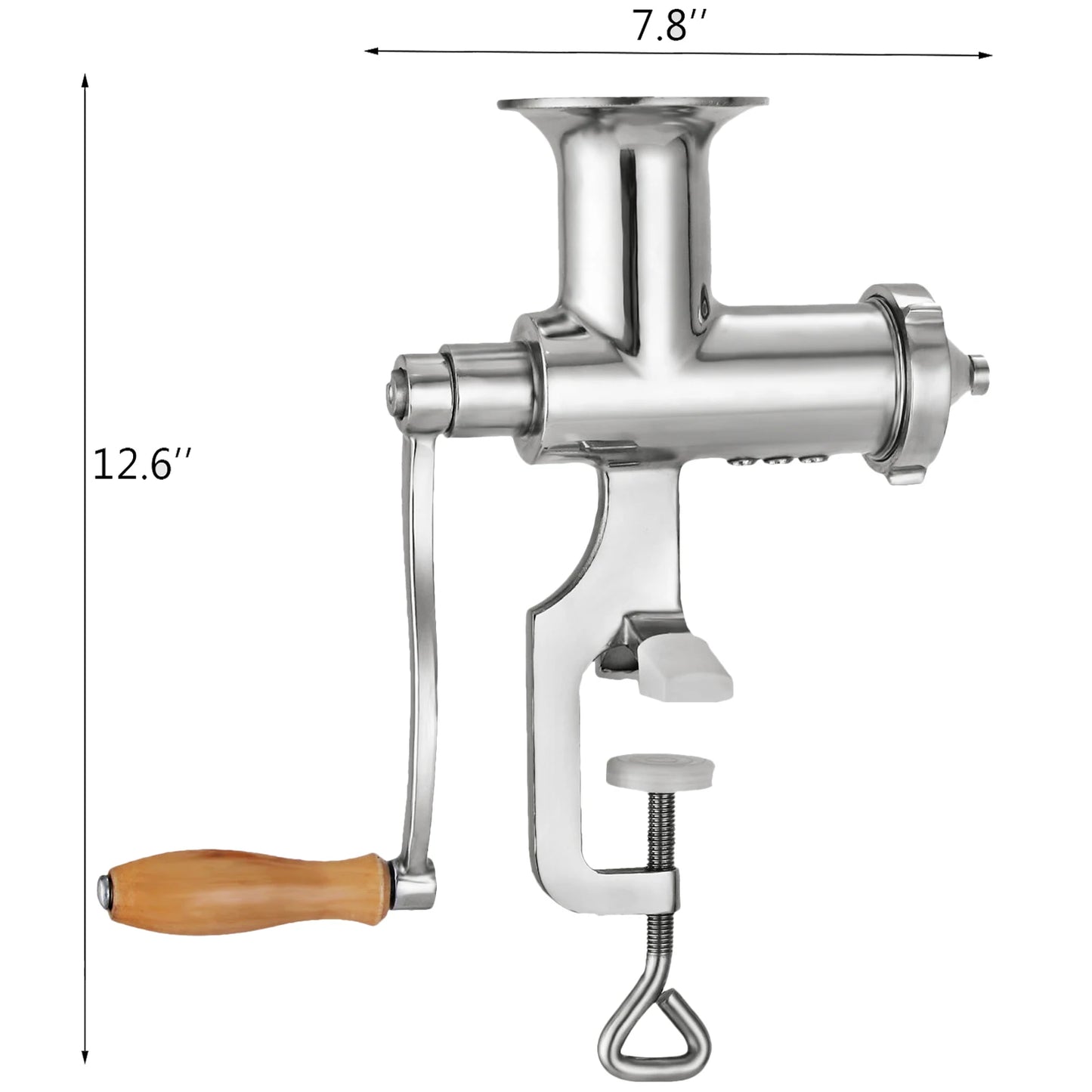 VEVOR-exprimidor Manual de pasto de trigo de 2,2 pulgadas con múltiples accesorios, Extractor de jugo de calidad alimentaria de acero inoxidable, exprimidor lento para el hogar