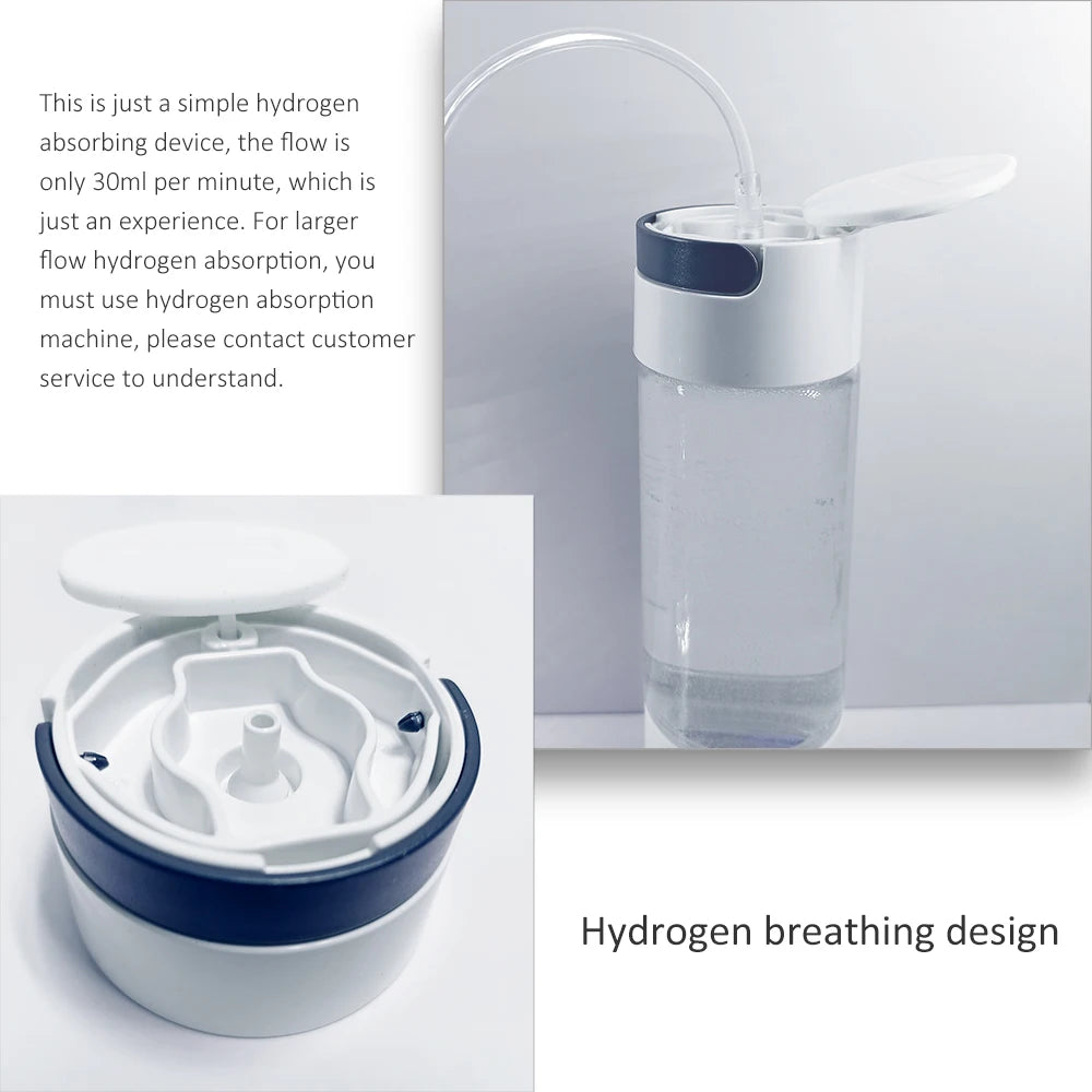 Bluevida – générateur d'eau et d'hydrogène Portable et facile à utiliser, 3000ppb, SPE PEM, bouteille d'inhalation H2 à double chambre avec adaptateur et Kit