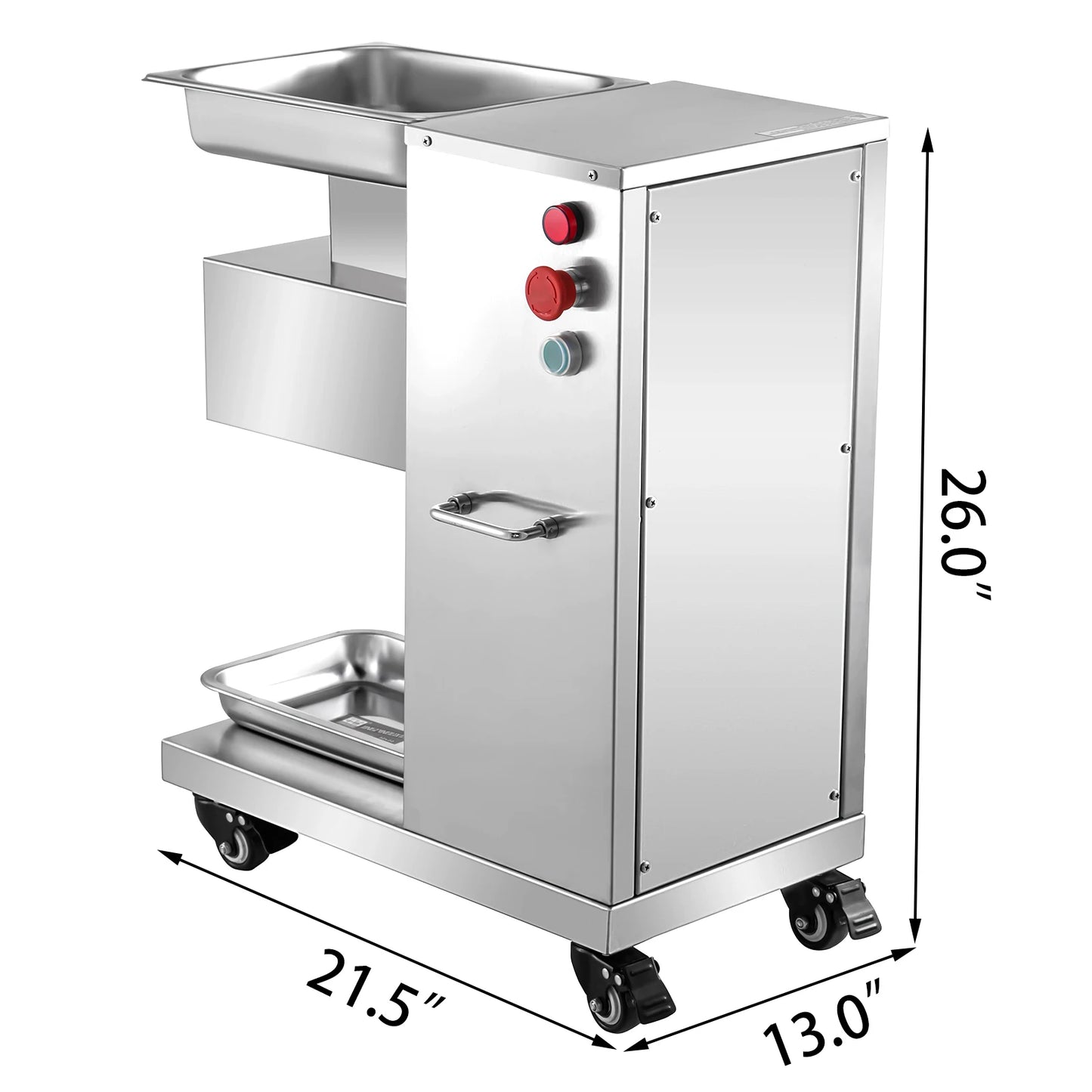 VEVOR 500 Kg/H trancheuse à viande électrique 750W coupe-viande commerciale 3mm lames en acier inoxydable coupe alimentaire tranchage Machine de cuisine