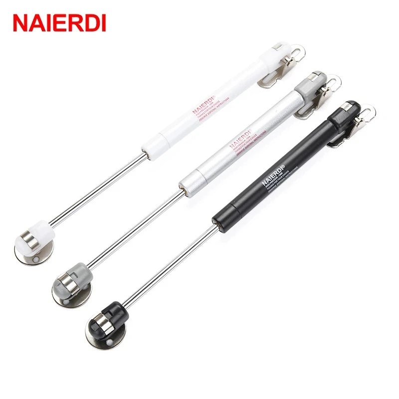 4PCS NAIERDI Cabinet Door Gas Spring Hinges 6-15KG Kitchen Cupboard Hydraulic Hinge Strut Lid Support Box Furniture Hardware