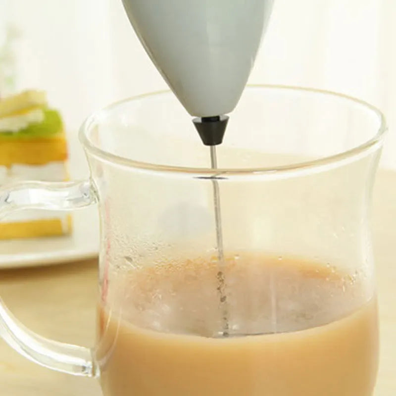 Batidor de leche inalámbrico, batidor para café, batidor eléctrico, batidor de huevos, Mini Espumador, agitador con mango, fabricante de capuchino, herramientas de cocina