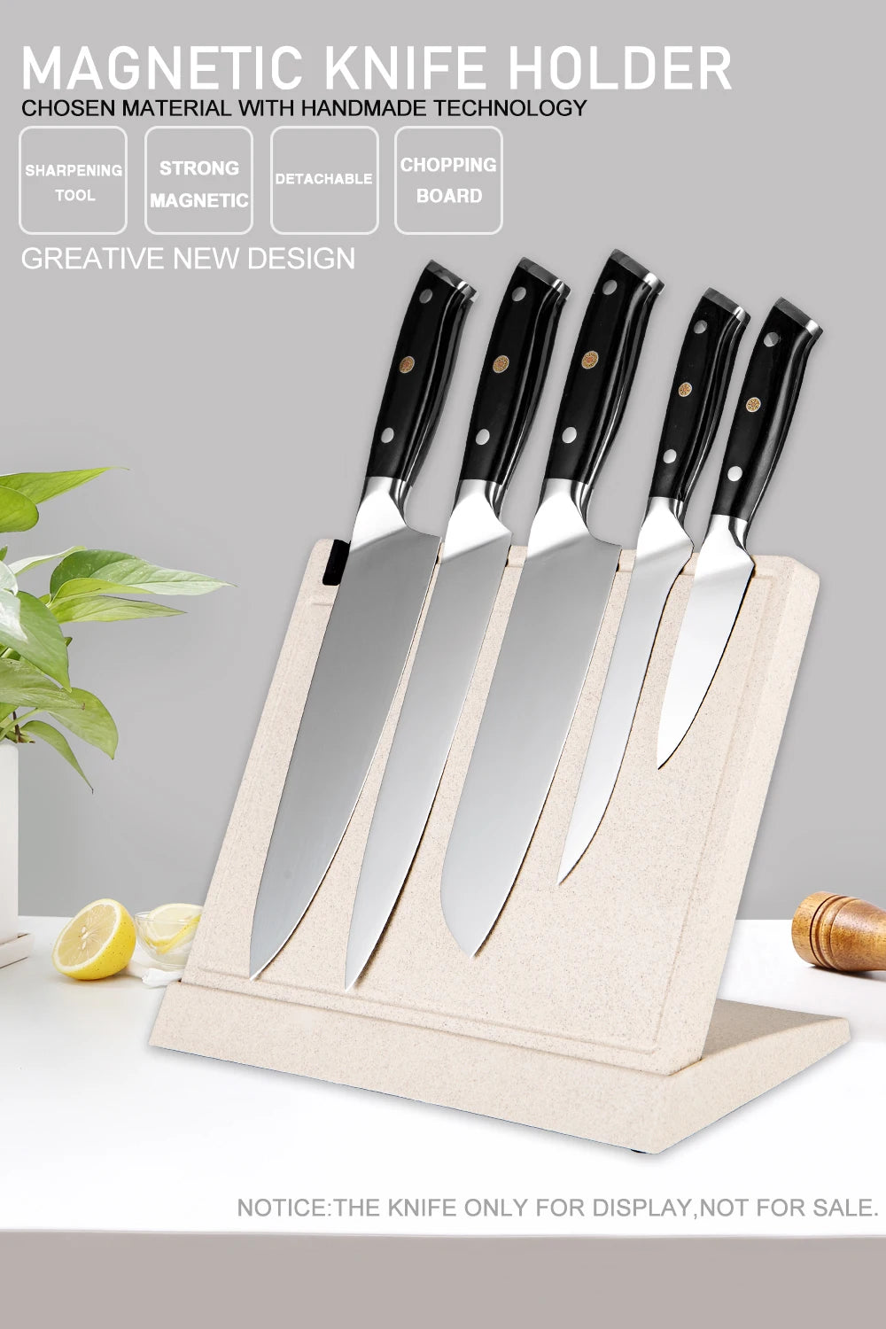 XITUO multifonction porte-couteau magnétique aimant puissant support de couteau universel maison couteaux de cuisine ensemble outil de rangement pratique