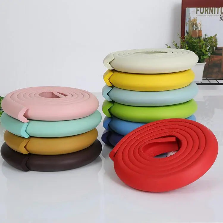 Protector de mesa para muebles de seguridad para bebés, extragrueso en forma de U, 2M, borde esquinero, cubierta de escritorio, cinta protectora, Protector de parachoques para esquinas de espuma