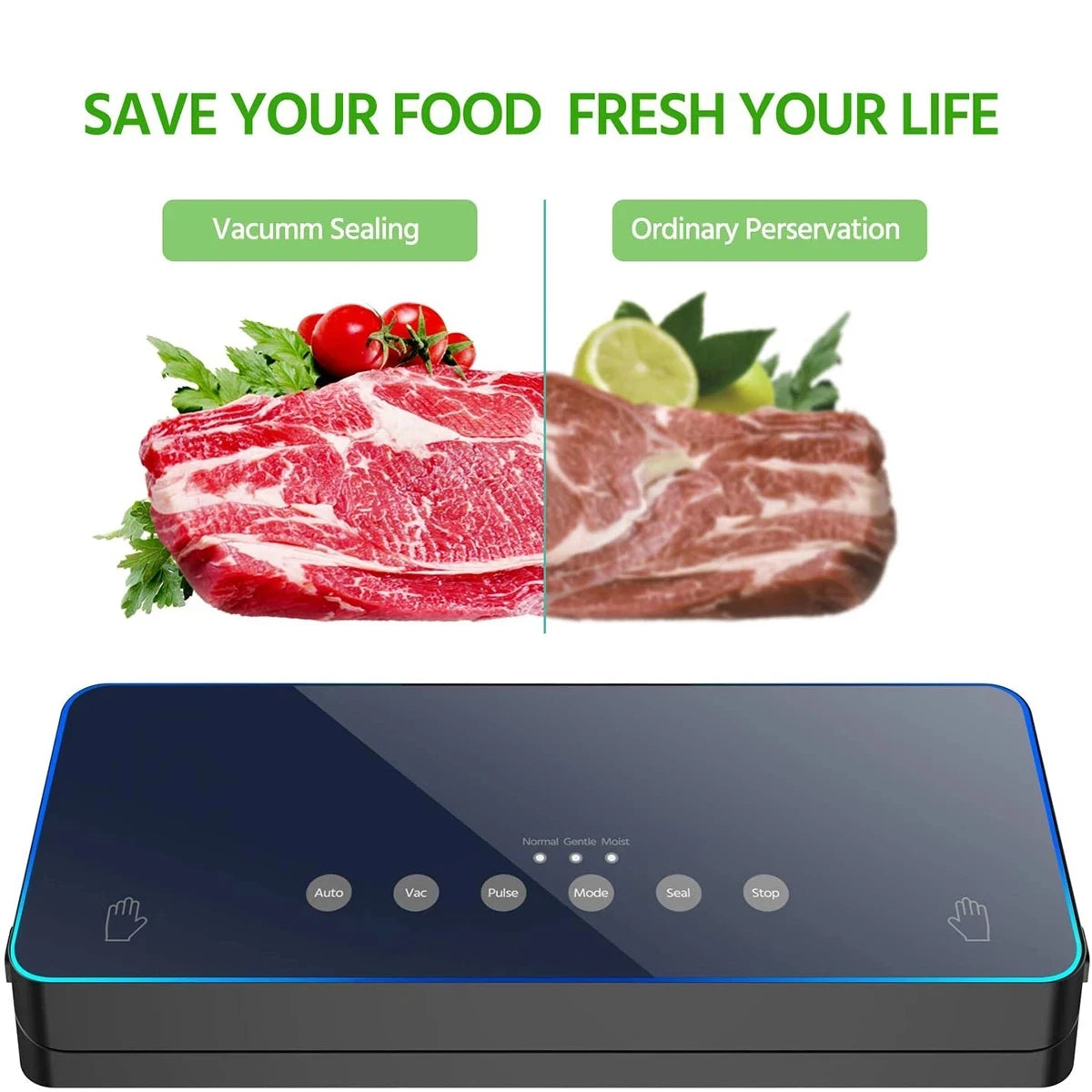 Meilleure Machine d'emballage sous vide électrique pour aliments, pour la cuisine domestique, sacs pour conserver les aliments, scellage sous vide Commercial