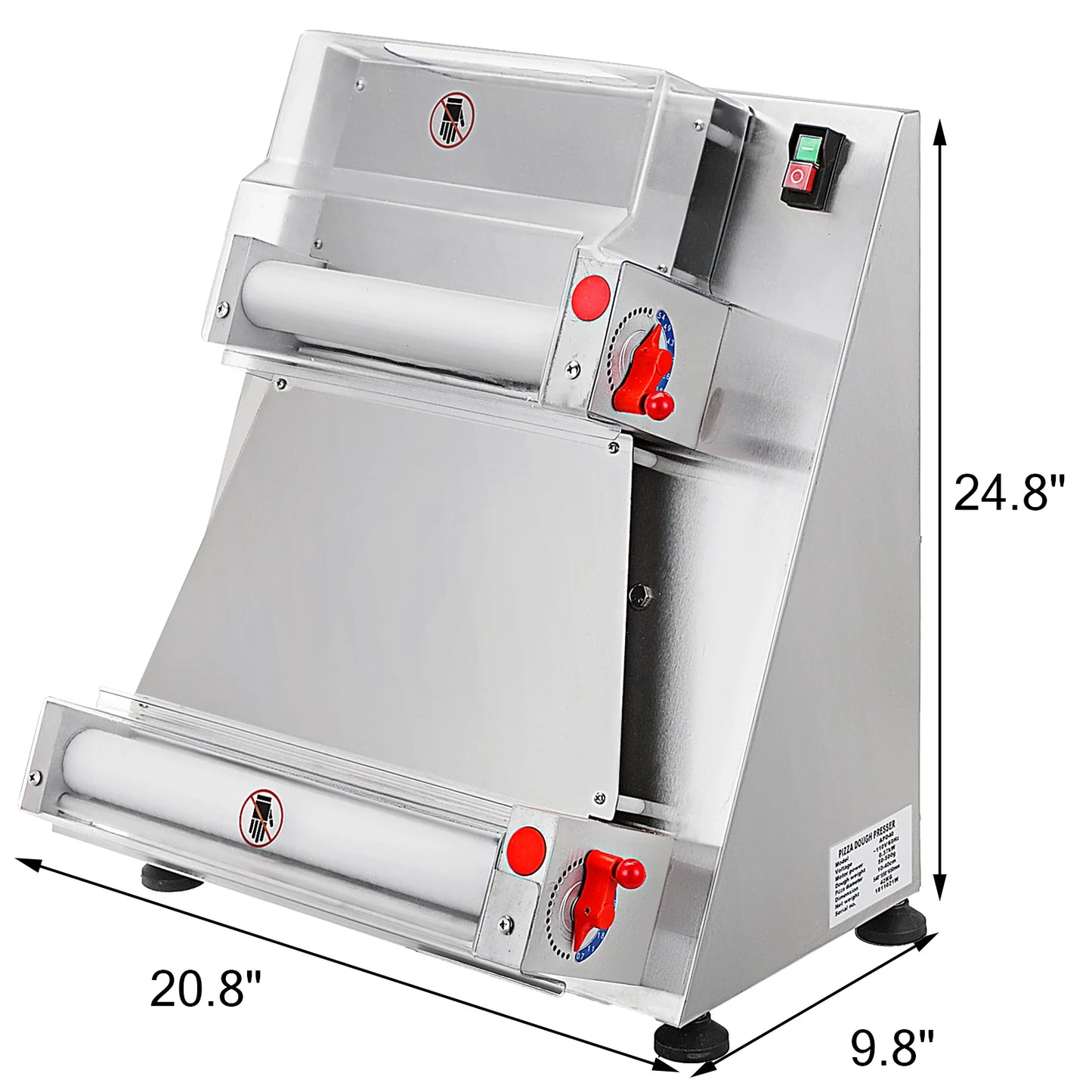 VEVOR – Machine électrique à rouler la pâte à Pizza, 12/15,7 pouces, automatiquement adaptée aux équipements de Pizza aux nouilles, Commercial et domestique