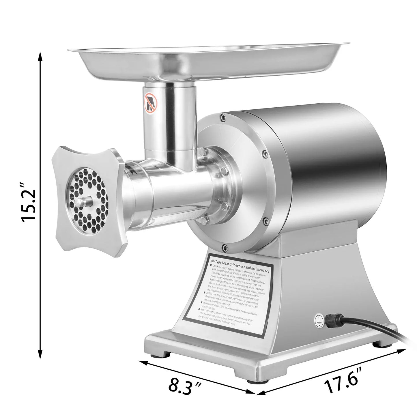 VEVOR 1100W PICADORA DE CARNE eléctrica Mini picadora portátil licuadora procesadora de alimentos molinillo herramientas trituradora para cocina hogar comercial