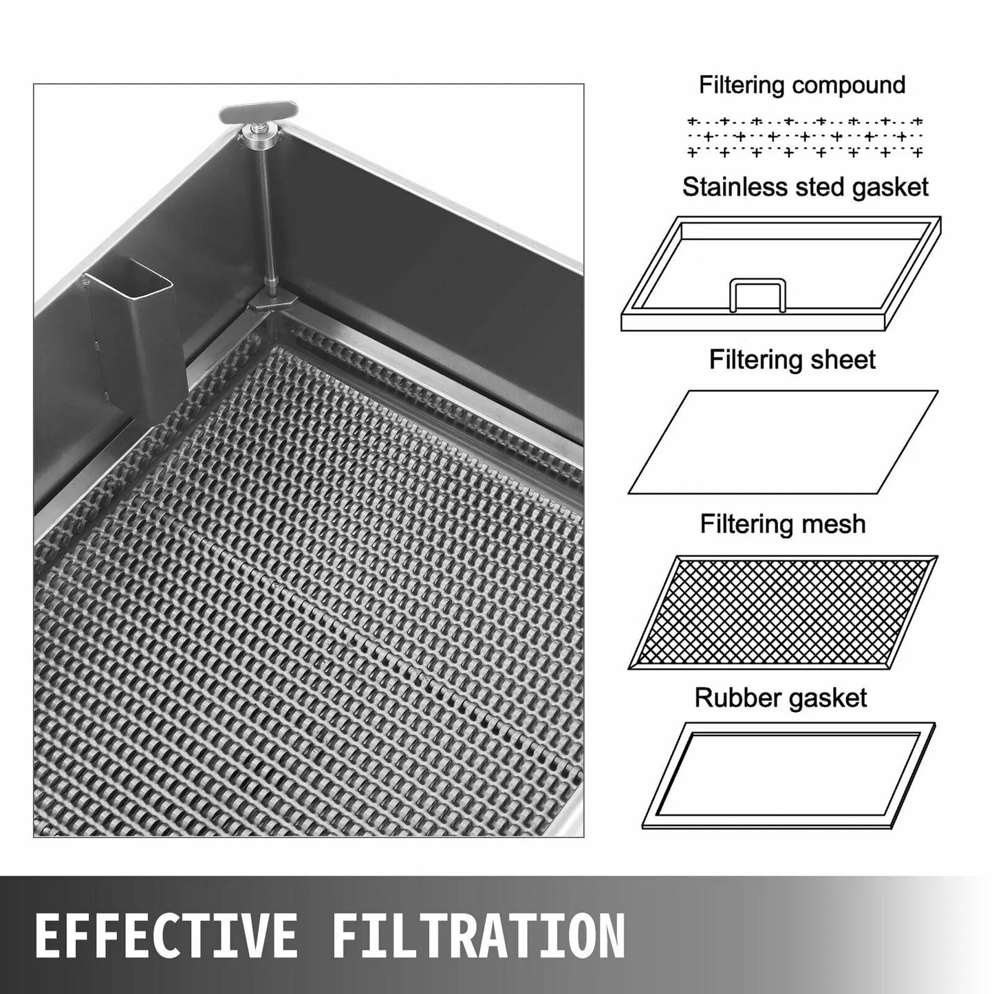 VEVOR-máquina eléctrica de filtro de aceite 22 40 58L, máquina extractora de aceite de acero inoxidable, prensa hidráulica para electrodomésticos comerciales