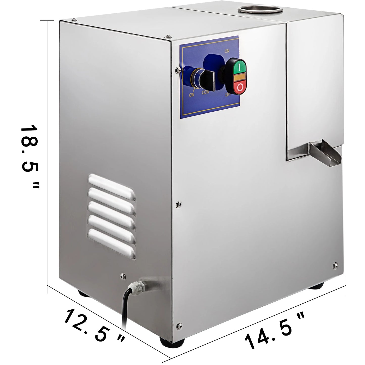 VEVOR – presse-agrumes électrique pour canne à sucre, 3/4 rouleaux efficaces avec évents de refroidissement, extracteur de canne à sucre, pour le Commerce