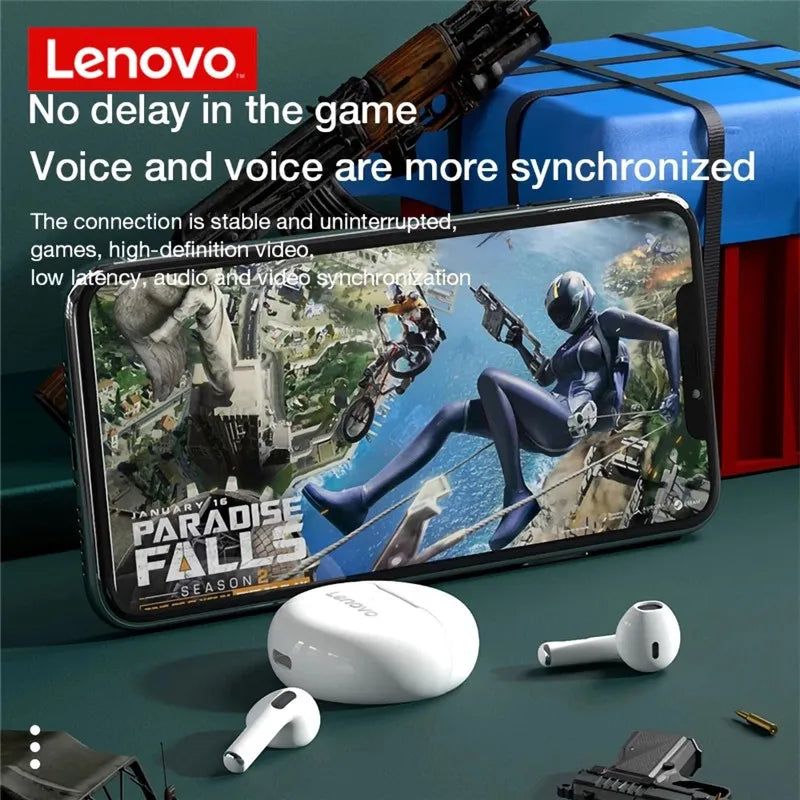 Lenovo HT38 TWS auriculares inalámbricos Bluetooth auriculares AI Control Mini auriculares con micrófono Dual reducción de ruido auriculares estéreo HiFi