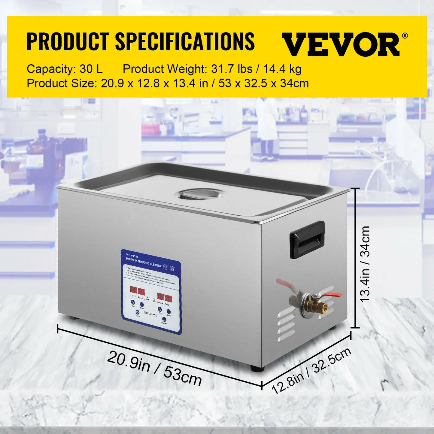 VEVOR – nettoyeur à ultrasons 2L 3L 6L 10L 15L 22L 30L, Mini lave-vaisselle en acier inoxydable 316, Machine à laver Portable, appareils ménagers