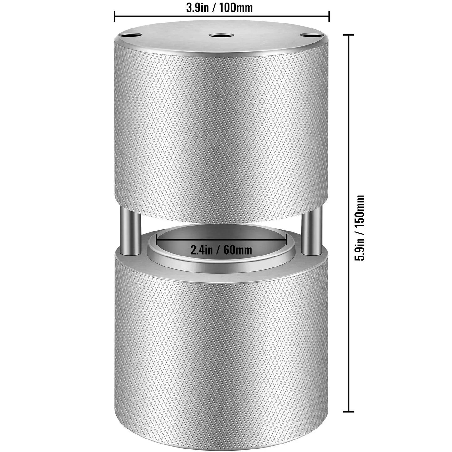 VEVOR – machine à boules de glace de 60mm, en alliage d'aluminium, Kit de presse à sphère de glace antidérapant pour accessoires de Bar à whisky, moule de congélation domestique