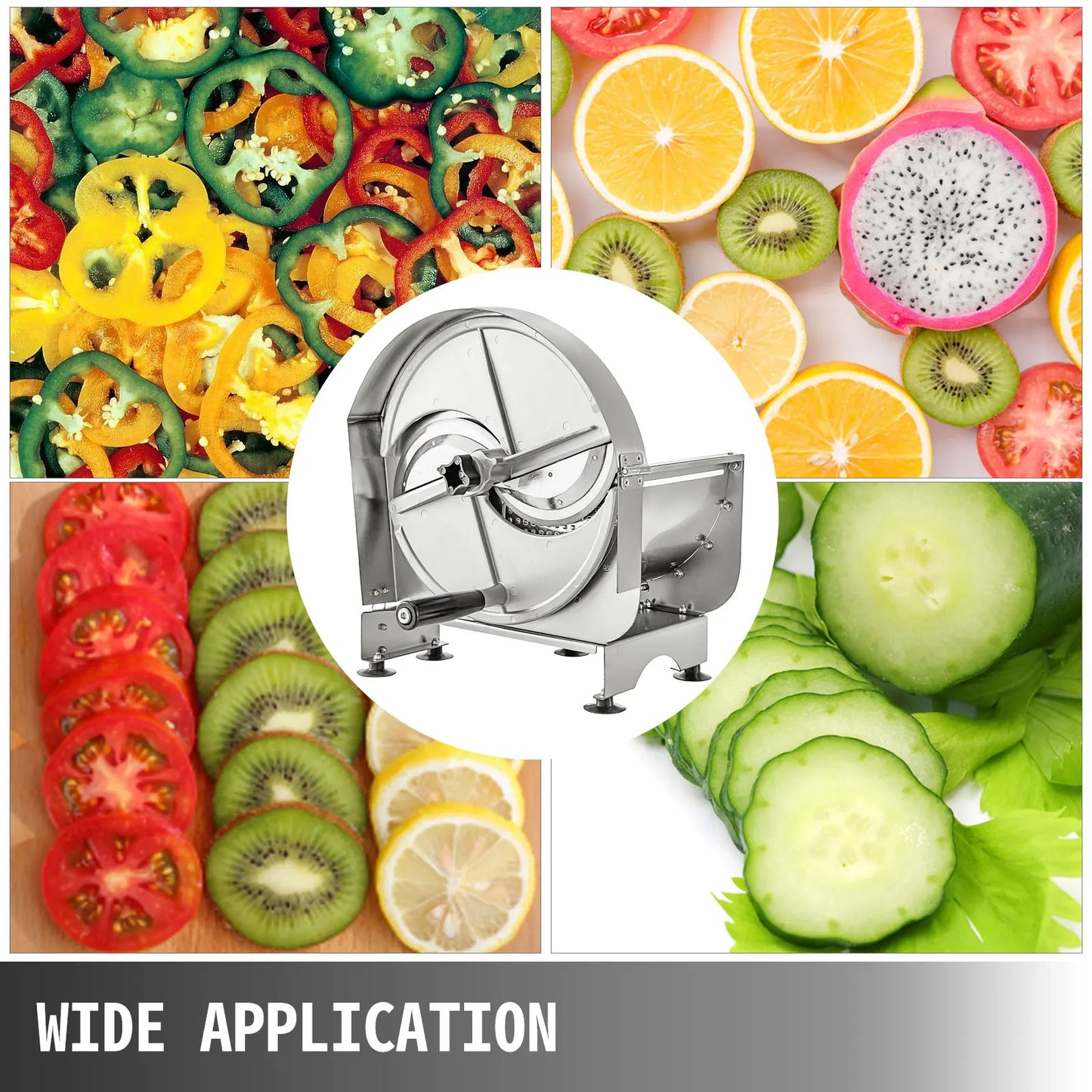 VEVOR – trancheur de fruits manuel Commercial, en aluminium domestique, coupe-légumes multifonction réglable de 0.2 à 12mm, outil de tranchage de cuisine