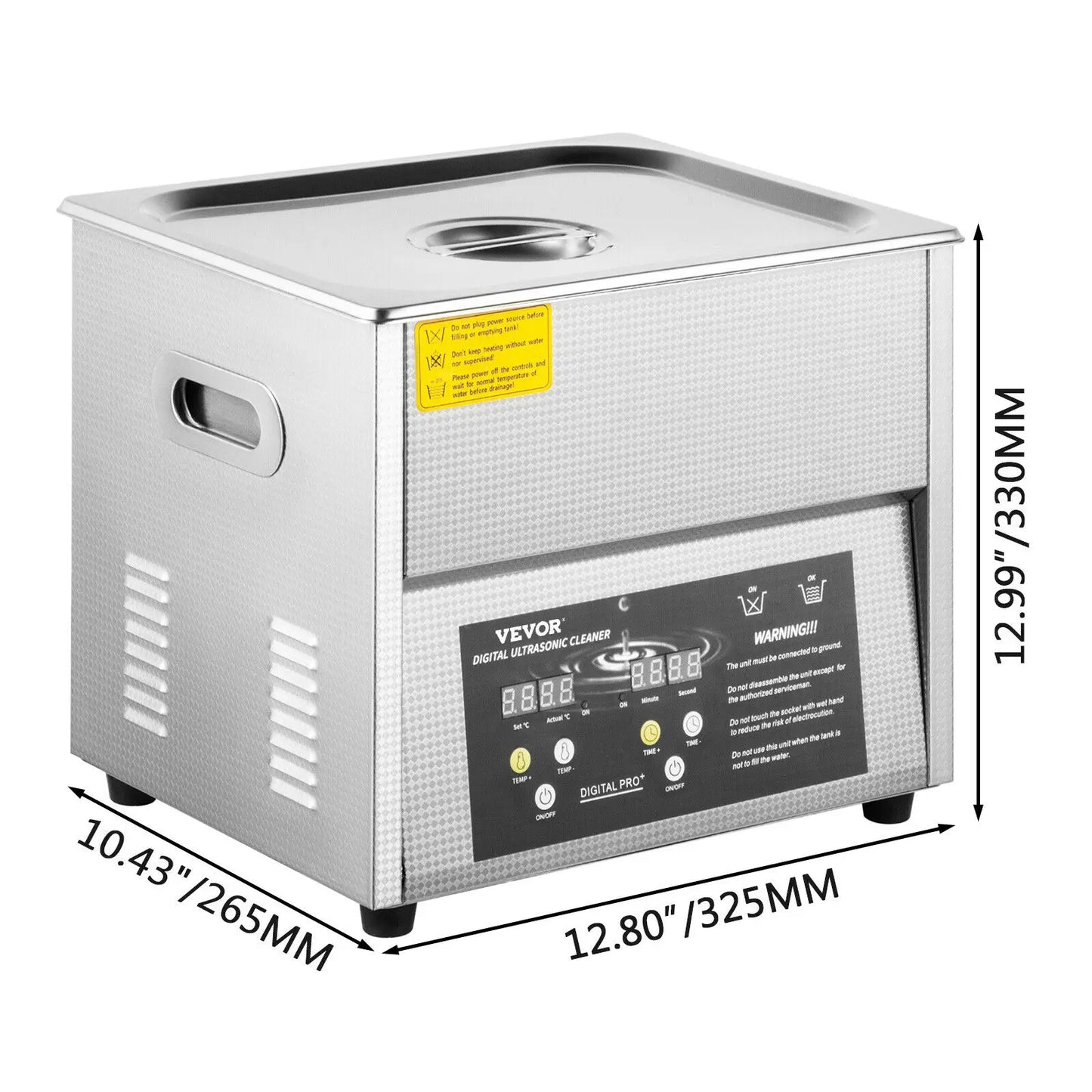 VEVOR 3L 6L 10L nettoyeur Ultra sonique avec fonction de dégazage Machine à laver Portable bain à ultrasons lave-vaisselle appareil ménager sonique