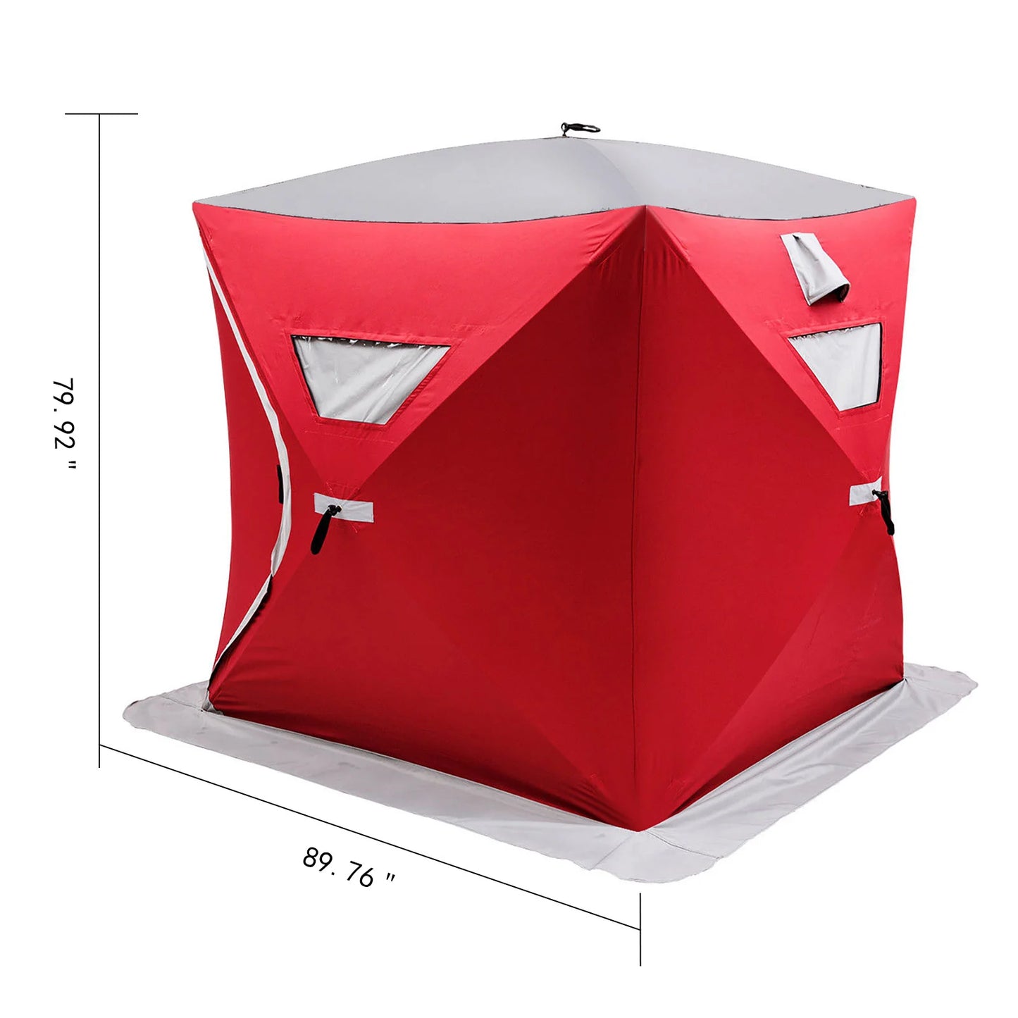 VEVOR-refugio para pesca en hielo, tienda portátil emergente impermeable y resistente al viento, fácil de instalar para exteriores, pesca en invierno, acampada y senderismo