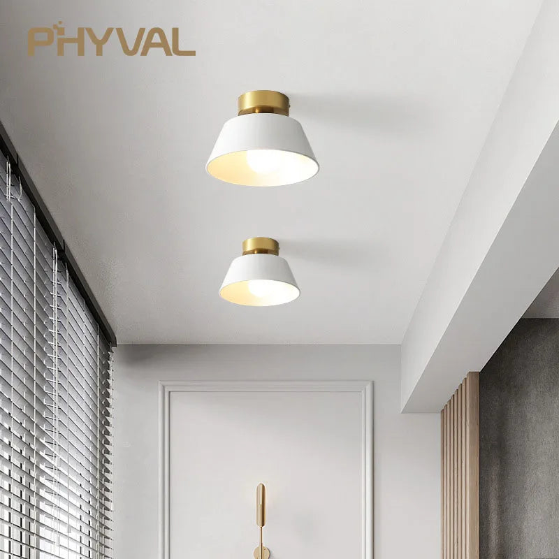 PHYVAL Plafonniers Modernes Nordique LUMIÈRE LED Allée Balcon Entrée Escalier Plafonnier lampara techo Cuisine Luminaires