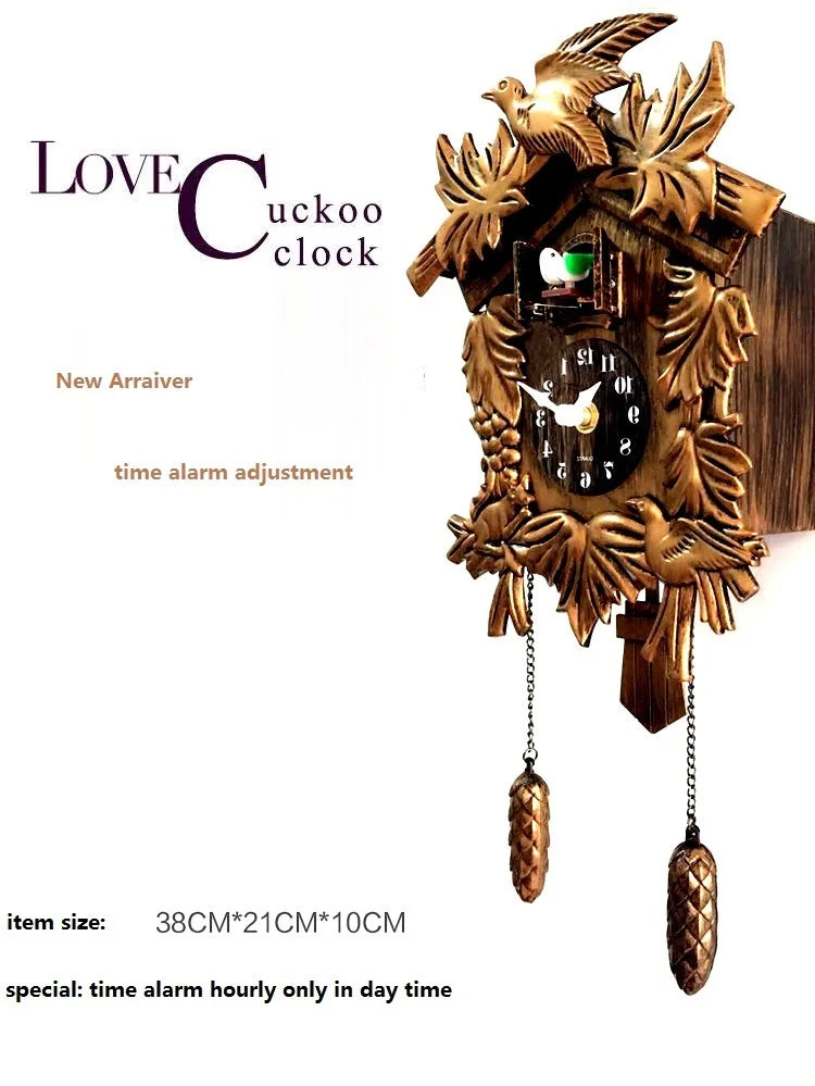 Cuckoo Clock Living Room Wall Clock Bird Cuckoo Alarm Clock Wall-watch Children Unicorn Decorations Home Day Time Alarm