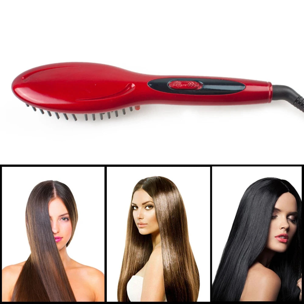 Straight Hair Comb brush Care Styling hair straightener Comb Auto Massager Straightening Irons SimplyFast Hair iron