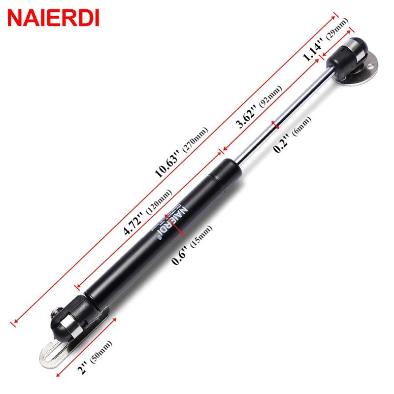 4PCS NAIERDI 10-15KG Furniture Gas Spring Hinges Kitchen Cupboard Cabinet Hydraulic Hinge Door Strut Lid Support Box Hardware