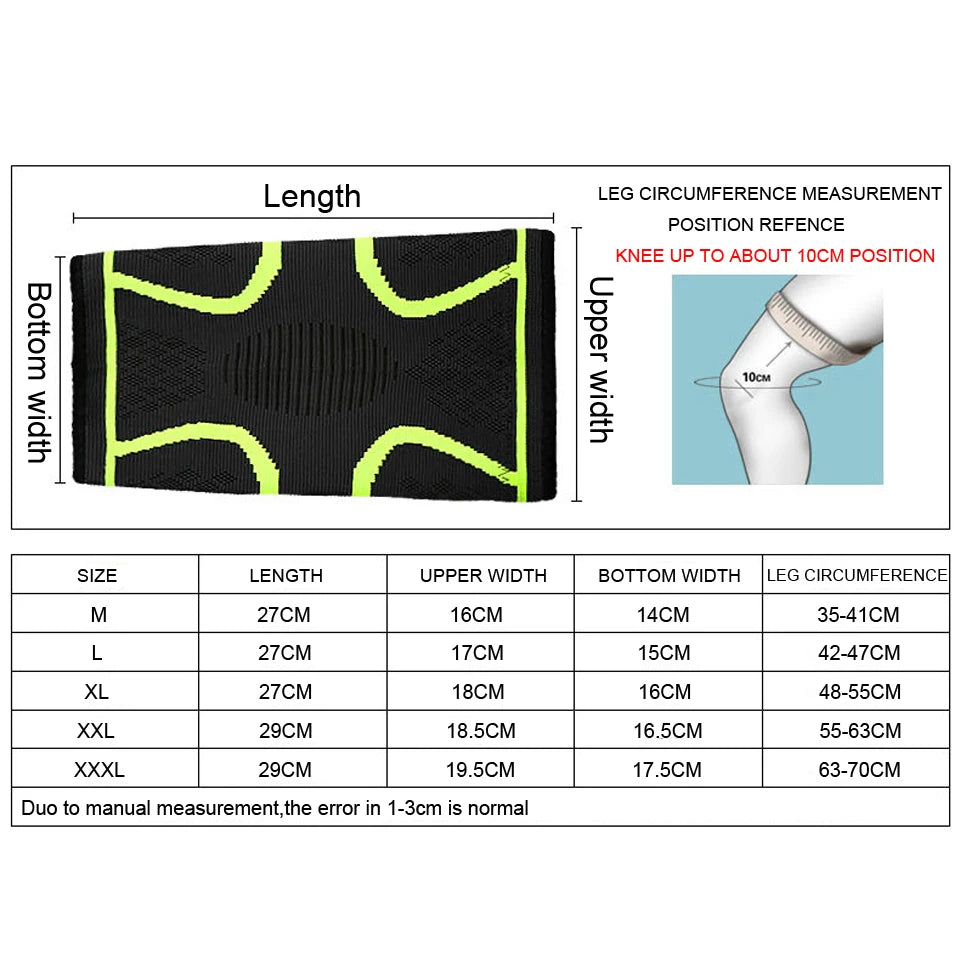 1 Uds Fitness correr ciclismo rodilleras soporte nailon elástico deporte compresión rodillera manga para baloncesto voleibol