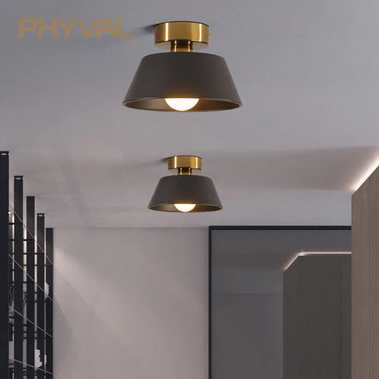 PHYVAL Plafonniers Modernes Nordique LUMIÈRE LED Allée Balcon Entrée Escalier Plafonnier lampara techo Cuisine Luminaires