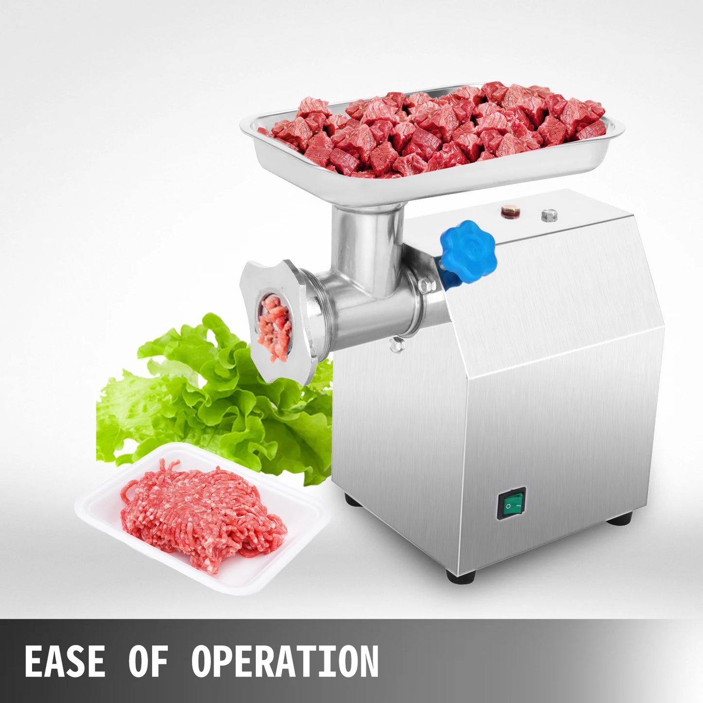 VEVOR-picadora de carne eléctrica de 250 Kg/H, picadora de cocina comercial de 1100W, procesador de alimentos, máquina para hacer salchichas, electrodomésticos