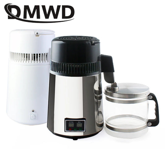 DMWD destilador de agua pura 4L filtro de máquina de agua destilada Dental jarra purificadora de destilación eléctrica de acero inoxidable 110V 220V