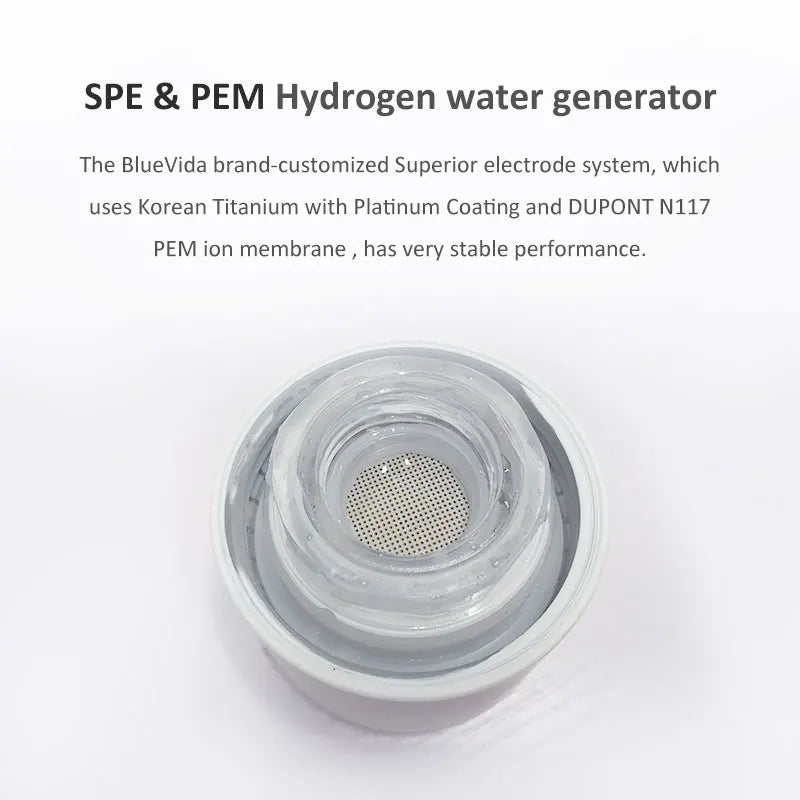 Bluevida new sports style SPE & PEM hydrogen water generator, H2 up to 3000ppb and large battery capacity hydrogen water bottle