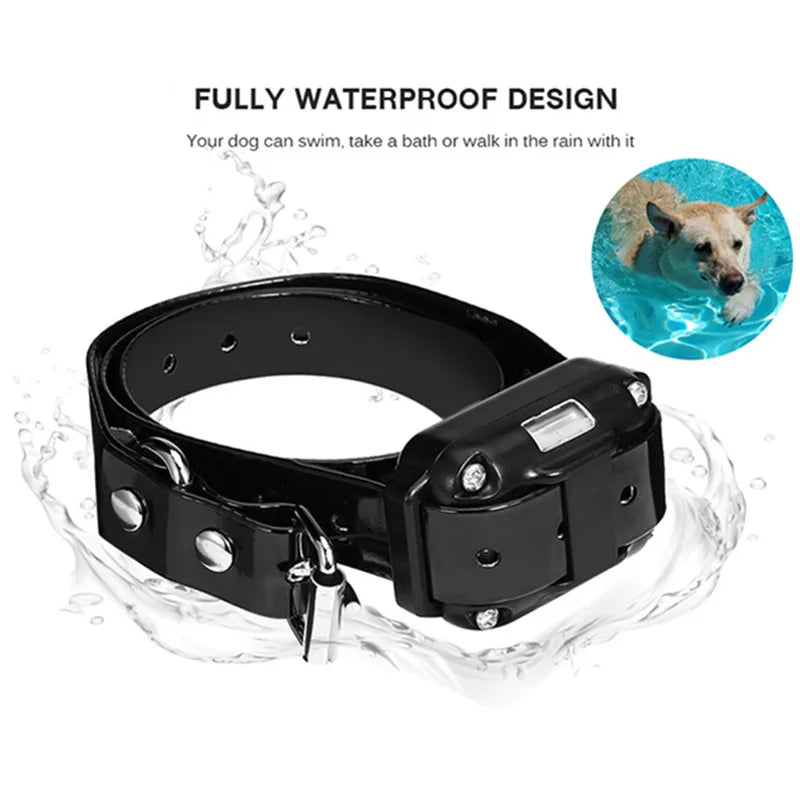 Collier de dressage électrique pour chien, étanche, collier Anti-aboiement pour animaux de compagnie, avec télécommande, dispositif Anti-aboiement Rechargeable, pour chiens de toutes tailles