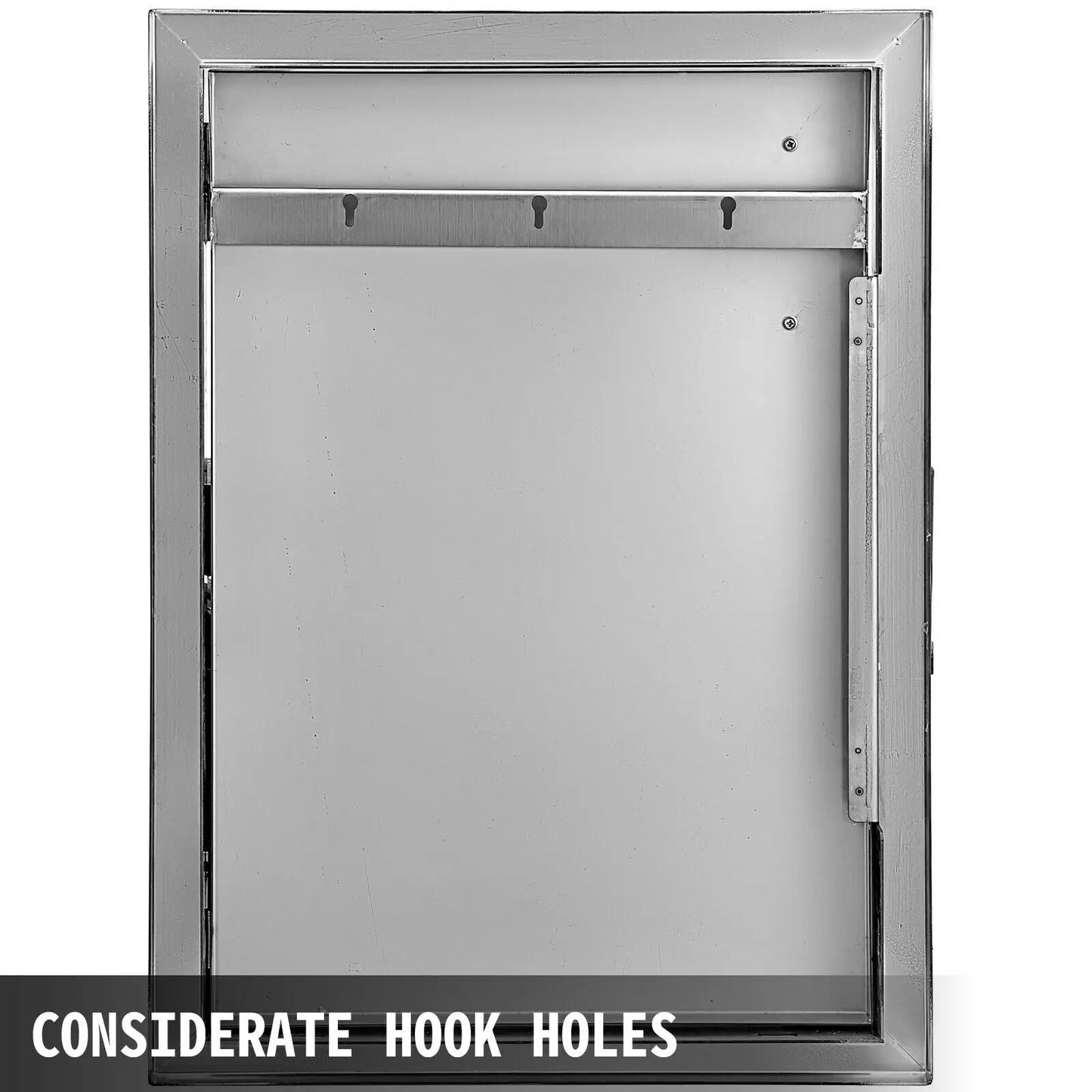 VEVOR 16x22-Inch Outsides Kitchen Door Stainless Steel Waterproof Storage Cabinet Durable Safe Easy to Install for BBQ Island