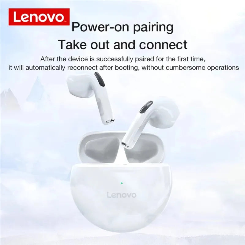 Lenovo HT38 TWS Earphone Wireless Fone Bluetooth Headphones AI Control Mini Headset Dual Mic Noise Reduction HiFi Stereo Earbuds